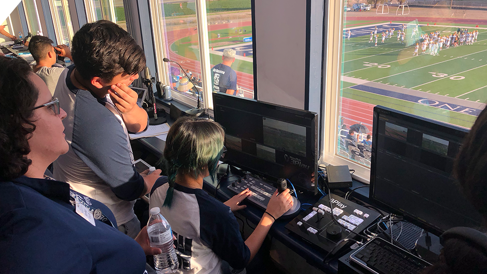 Broadcasting Students at Del Valle High School