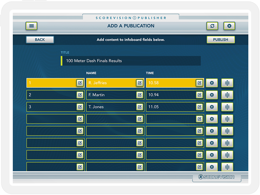 ScoreVision Publisher App
